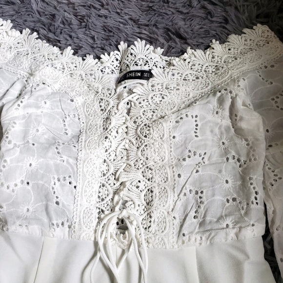 Shein Glamorous White Jumpsuit - Picture 6 of 13